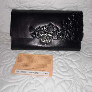 Patricia Nash Vintage Leather Terresa Wallet Black